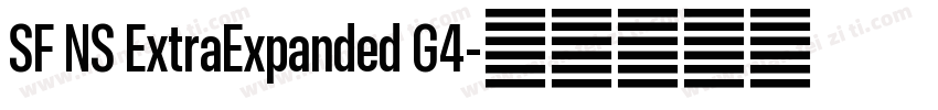 SF NS ExtraExpanded G4字体转换